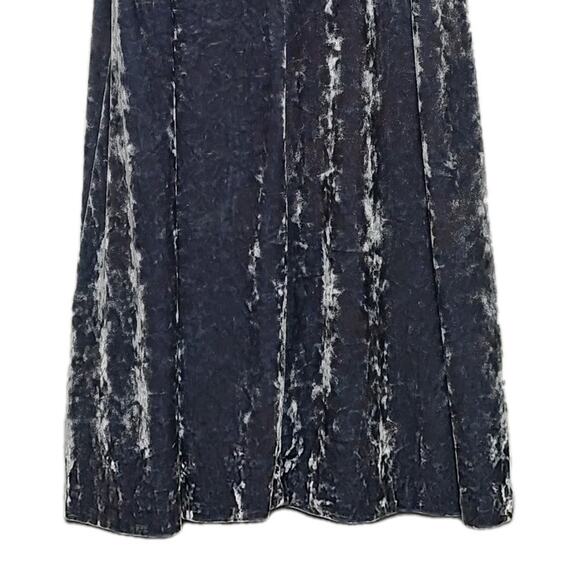 Cynthia Rowley Gray Blue Velvet Sleeveless Knee Length Dress Small - Picture 5 of 7